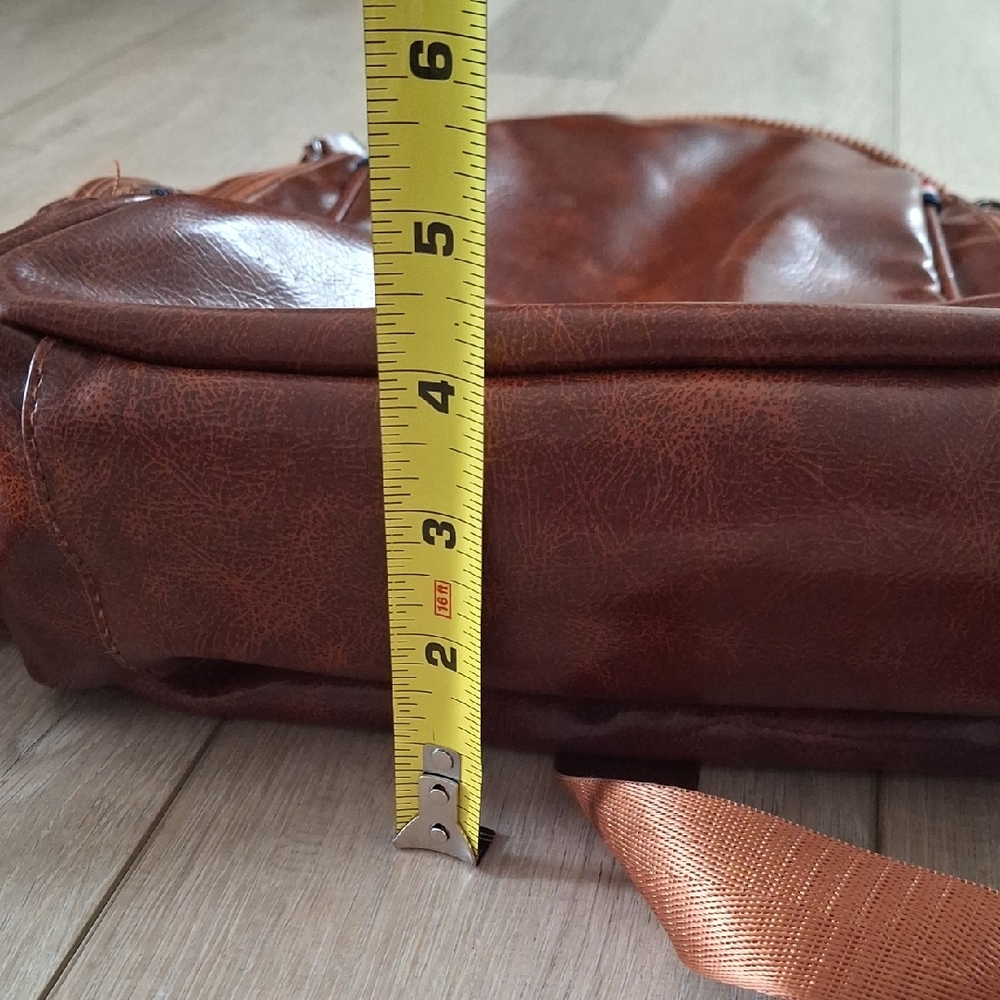 Brown Leather Backpack - Picture 13 of 14